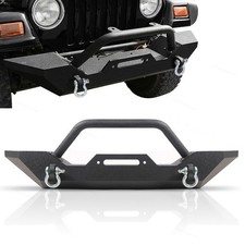 Front Winch Bumper W D-rings Powder Coat Fit For 1987- 2006 Jeep Tj Wrangler Front Winch Bumper W D-rings Powder Coat Fit For 1987- 2006 Jeep Tj Wrangler