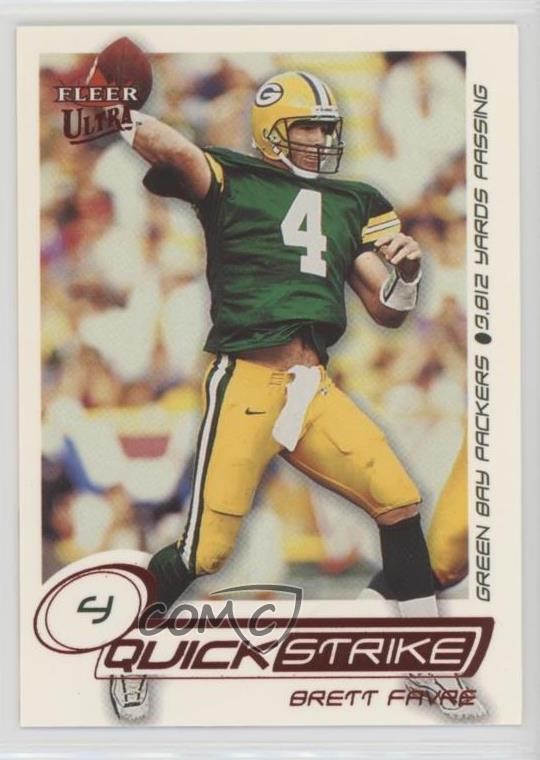 2001 Fleer Ultra Quick Strike Brett Favre #17QS HOF 04br