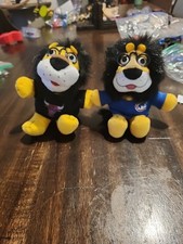 Vintage Hubert the Lion Harris Bank 8" Plush Stuffed Animal Cubs Bulls Lot