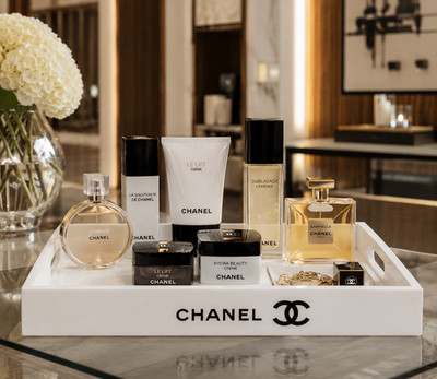 CC  Exclusive Vanity Tray   Luxury Cosmetic Organizer and Decorative Display