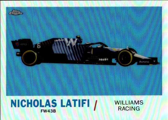 2021 Topps Chrome Formula 1 Nicholas Latifi #T61-NL 1961 Topps Sports Cars 22O