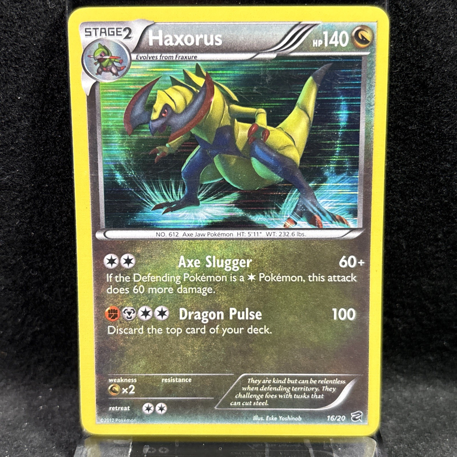 Haxorus 16/20 Dragon Vault Holo Pokemon TCG