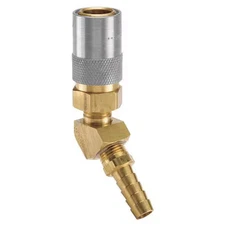 Parker Pc328 Hydraulic Quick Connect Hose Coupling, Brass Body, Sleeve Lock,