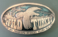 Vintage WILD TURKEY Belt Buckle From Austin Nichols 1974 Bergamot Brass Works