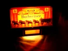 Vintage Budweiser King of Beer Clydesdale Horses Cash Register  Light / Sign