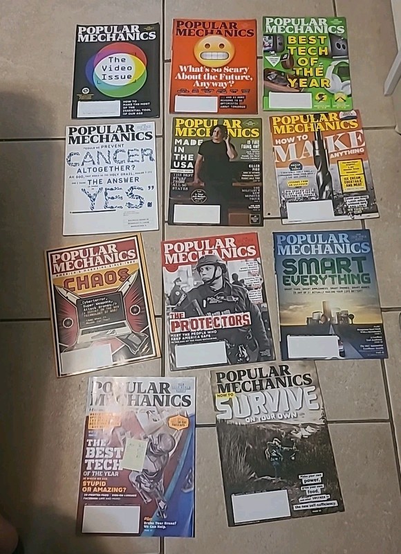 Lot Of 11 Popular Mechanics Magazine  Full Year 2017