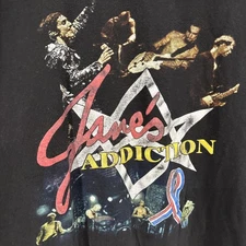 Black XXL Janes Addiction Concert Tour T Shirt Town Champ Brand Unisex Adults