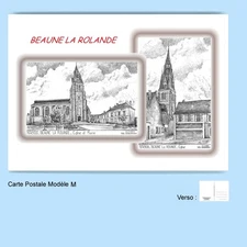CP M 45106-120 POSTCARD 2 DRAWINGS 45 BEAUNE LA ROLANDE