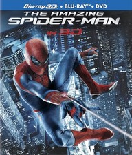 The Amazing Spider- Man (Blu-ray 3D, Blu-ray 2D, Bonus Disc, DVD 2012)