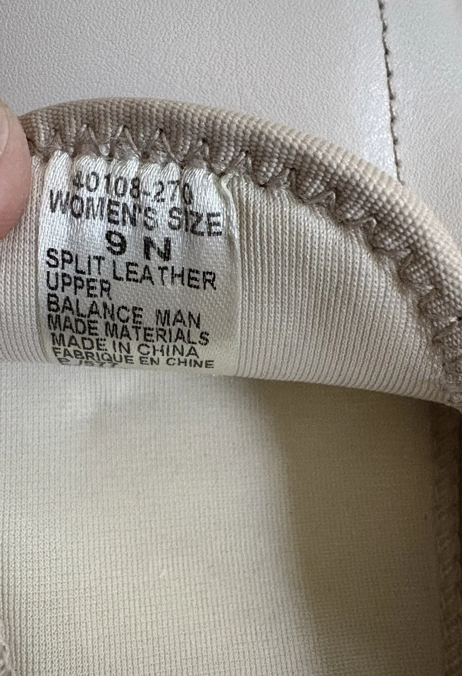 Mocasines Daniel Green para mujer hueso, cuero blanco, talla 9 Foto 3 de 4