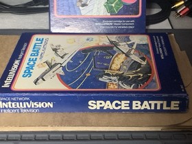 INTELLIVISION 2 CIB GAME LOT SPACE HAWK CIB/SPACE BATTLE CIB CLEANED & TESTED