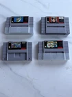 Vintage Nintendo Game SNES Super Nintendo Games Lot of 4, Super Mario TMNT