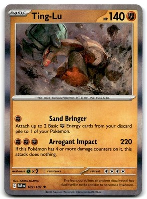 2023 Scarlet & Violet Series - Paradox Rift Ting-Lu Holo Basic #109