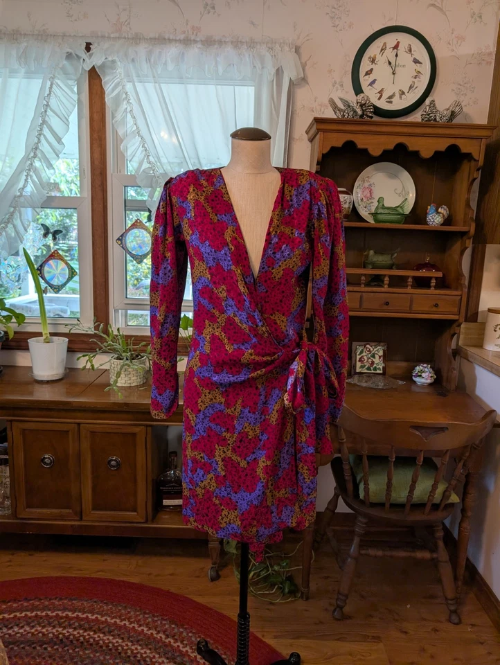 (34) LAVA LÍQUIDA! Vestido de seda YVES SAINT LAURENT rive gauche vintage YSL - Imagem 2 de 4