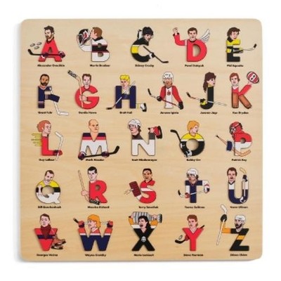 Hockey Legends Wooden Alphabet Puzzle (US IMPORT)