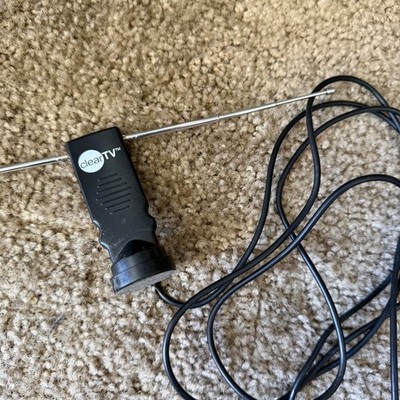 Clear TV RV-813 Indoor Digital Antenna Black Dual Telescopic HD Signal Receiver