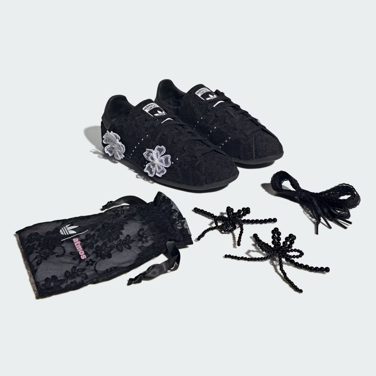 JR4475 atmos pink adidas Originals Stan Smith Lo Pro Core Black JR4475 atmos pink adidas Originals Stan Smith Lo Pro Core Black