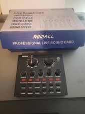 Remall Professional Wireless Live Sound Card wireless voice changer and sound ef