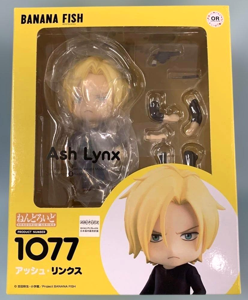 Nendoroid 1077 BANANA FISH Ash ABS PVC Action Figure Orange Rouge Japan