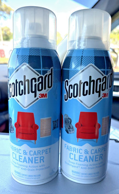 2 14 oz Scotchgard Carpet & Upholstery Cleaner Foam - Stain Blocking Protection
