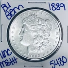 1889 BU UNCIRCULATED MORGAN SILVER DOLLAR AUTHENTIC U.S. MINT FREE SHIPPING 5430