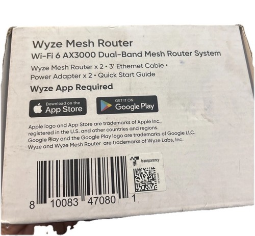 Wyze AX3000 Dual-Band Wi-Fi 6 Mesh Router - White Factory Sealed - Picture 2 of 2