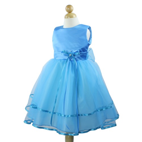 Flower Girl Dress Bridesmaid Wedding Party Pageant Recital Recital Birthday Prom - Picture 14 of 18