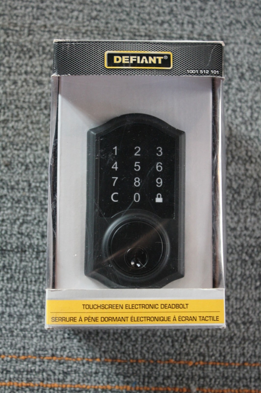 Defiant Castle Matte Black Single Cylinder Neo Touch Electronic Keypad