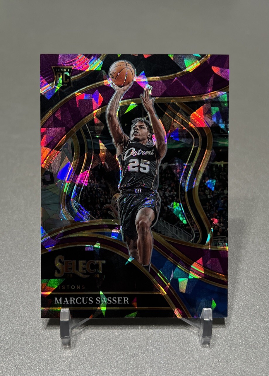 Marcus Sasser 2023-24 Select Courtside Purple Cracked Ice Prizm Rookie SP #/99