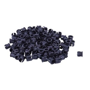 100-Pieces-Black-Plastic-5mm-LED-Clip-Holder-Display-Panel-Mount-Cases-I7Y1
