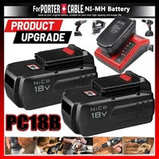 18V 4.5AH For PORTER CABLE 18V NiCd Battery/Charger PC18B PC18BL PCXMVC PCMVC US