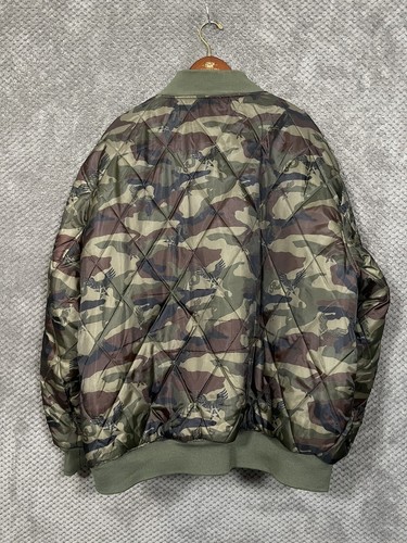Avirex MA-1 Size XXL Green / Camo reversible Fight Bomber Jacket Men’s 575 - Picture 2 of 6