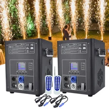 2PCS 750W Large Cold Spark Machine Stage Effect DMX Firework Party Wedding