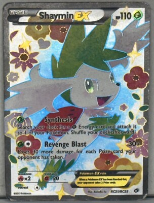 2013 Pokémon Card Shaymin EX RC21/RC25 Legendary Treasures Radiant