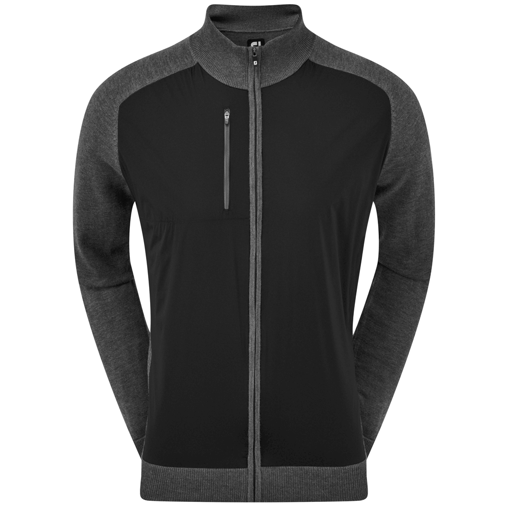 FOOTJOY WOOL BLEND TECH MENS FULL ZIP THERMAL LINED GOLF SWEATER 50