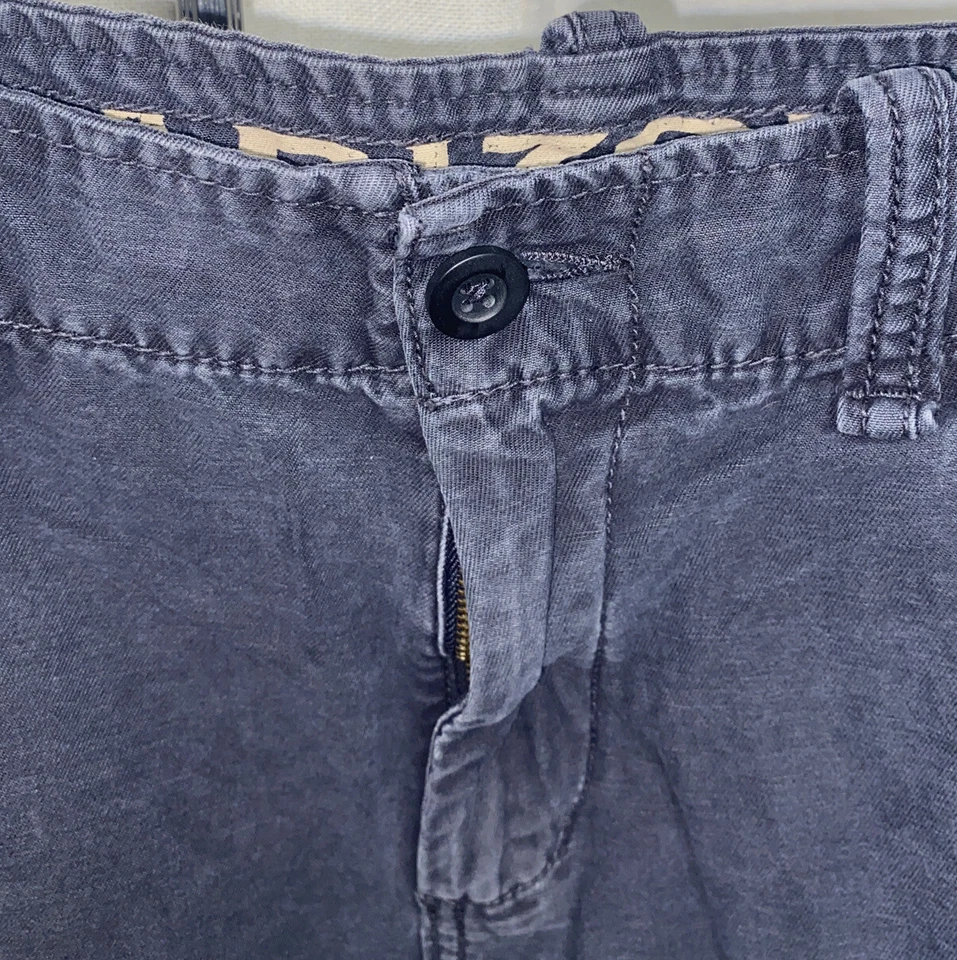 Pantalones Cortos Arizona Jean Co, 32x10 Carbón 100% Algodón, Frente Plano, CARGO USADOS EN EXCELENTE ESTADO Foto 4 de 4