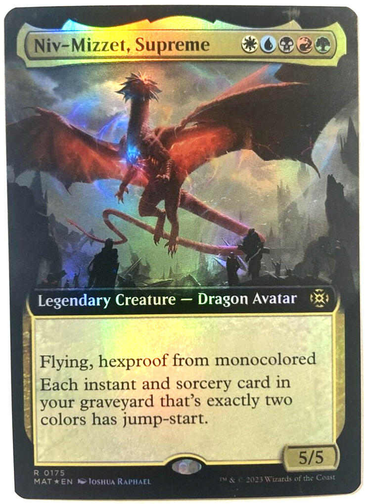MTG Niv-Mizzet, Supreme EXTENDED ART FOIL MAT Aftermath 0175 NM | eBay