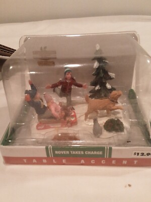 Lemax Coventry Cove  Table Accent Rover Takes Charge. Christmas Village 