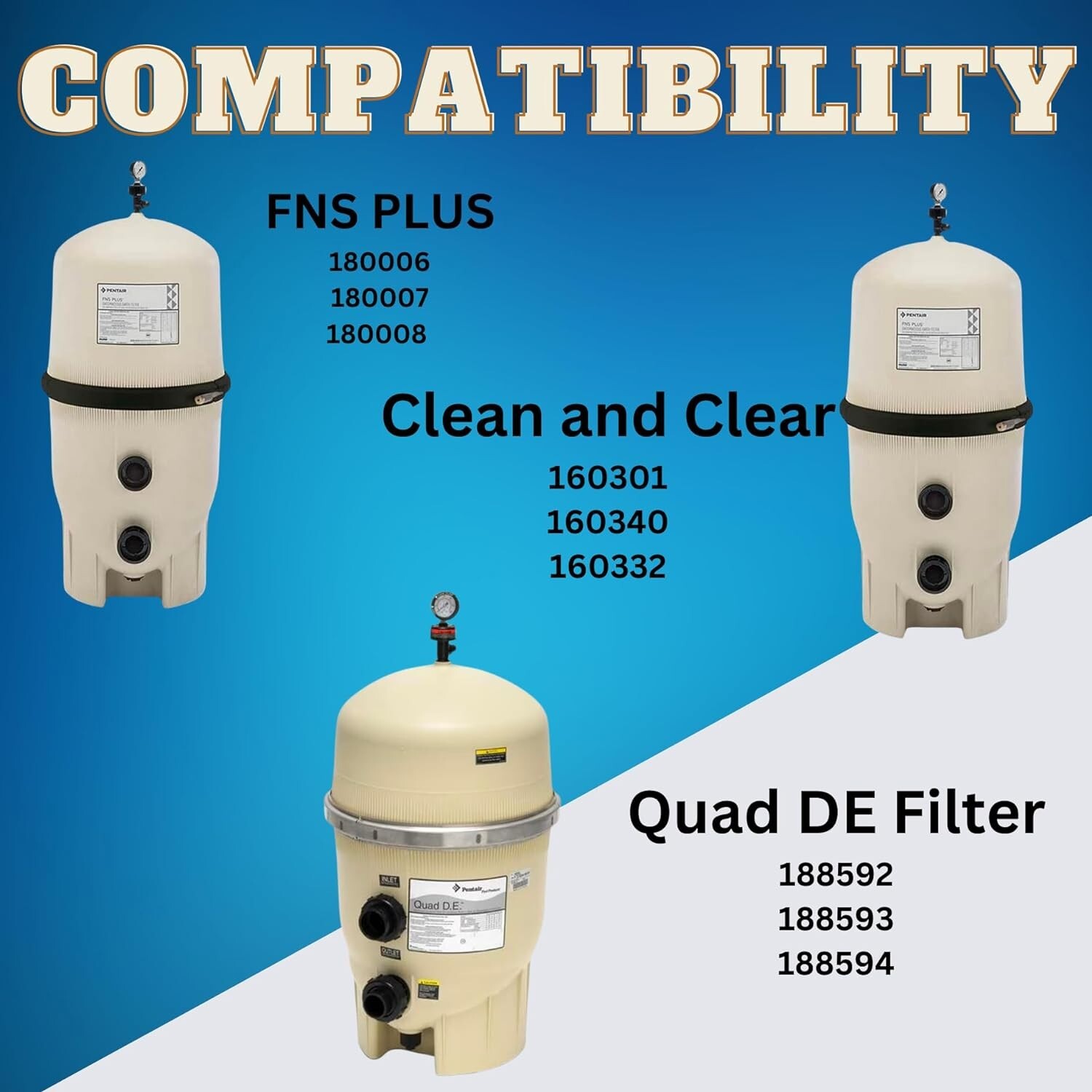 Spring Barrel Nut Assembly Compatible w/ Pentair FNS Clean & Clear Quad