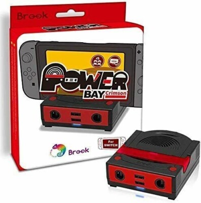 Brook Power Bay Crimson Portable Docking Station for NIntendo Switch Dock 