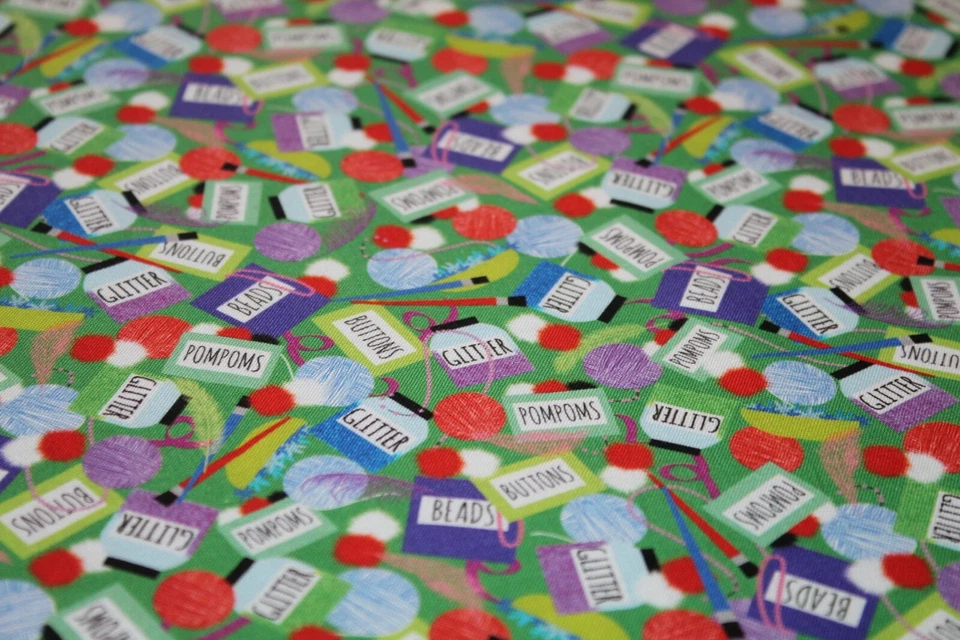 SEWING Quilter Crafter Crafting Fabric Fat Quarter FQ {100% COTTON} Knitter CUTE - Image 2 of 4