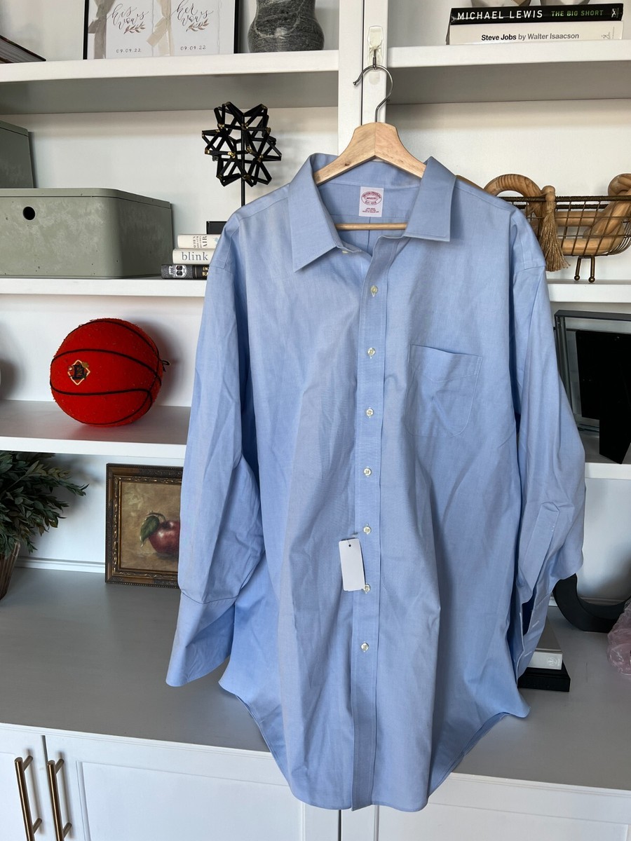 Vintage Brooks Brothers Makers Merchants XXXL Blue Button Down