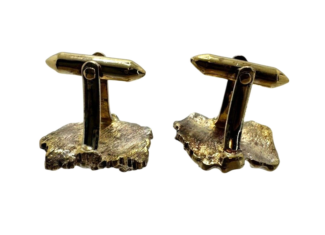 Gold Over Solid Sterling Silver Nugget Style Cuff… - image 2