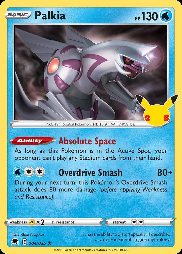 Pokemon Palkia (4/27) Celebrations LP HOLO