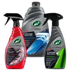 Turtle Wax Hybrid Wash, Wax & Wheel Car Cleaning Triple Bundle (Triple Pack)