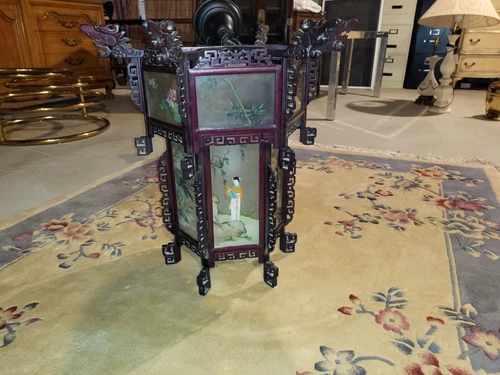 vintage Japenese pagoda chandelier