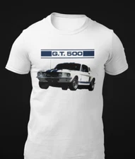 White Shelby GT500 Classic Car Short-Sleeve Unisex T-Shirt