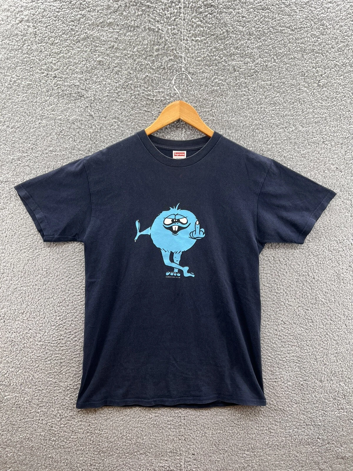 T shirt bleu marine Supreme Studios New York Vintage 2002 T shirt taille moyenne
