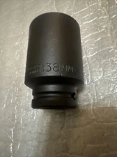 Proto J07538MLT 38mm Socket Size 3/4 In Drive Size Metric Impact Socket USA