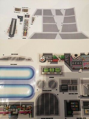 Star Wars Stickers decal vintage Imperial Shuttle Kenner ship reprint SW tv movi